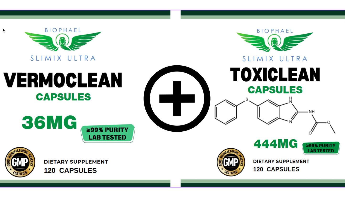 Pack Antiparasitaire Double Spectre : Toxiclean + Vermoclean